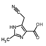 CAS#: 857812-37-4, 4-(Cyanomethyl)-2-methyl-1H-imidazole-5-carboxylic acid