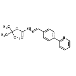 CAS#: 857904-11-1, 2-Methyl-2-propanyl (2E)-2-[4-(2-pyridinyl)benzylidene]hydrazinecarboxylate