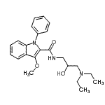 CAS#: 85793-29-9, N-[3-(Diethylamino)-2-hydroxypropyl]-3-methoxy-1-phenyl-1H-indole-2-carboxamide