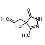 CAS#: 857985-31-0, 4-Allyl-4-hydroxy-5-methyl-2,4-dihydro-3H-pyrazol-3-one