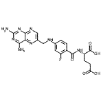 CAS#: 85803-29-8, N-(4-{[(2,4-Diamino-6-pteridinyl)methyl]amino}-2-fluorobenzoyl)-L-glutamic acid