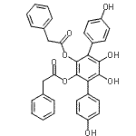 CAS#: 858134-23-3, 4,4'',5',6'-Tetrahydroxy-1,1':4',1''-terphenyl-2',3'-diyl bis(phenylacetate)