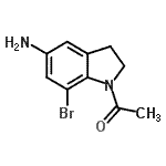 CAS#: 858193-23-4, 1-(5-Amino-7-bromo-2,3-dihydro-1H-indol-1-yl)ethanone