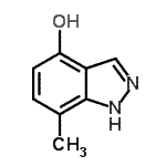CAS#: 858227-44-8, 7-Methyl-1H-indazol-4-ol