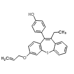 CAS#: 85850-86-8, 4-[7-(Allyloxy)-11-ethyldibenzo[b,f]thiepin-10-yl]phenol