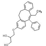 CAS#: 85850-91-5, 3-[(6-Ethyl-5-phenyl-11,12-dihydrodibenzo[a,e][8]annulen-2-yl)oxy]-1,2-propanediol
