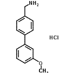 CAS#: 858674-00-7, 1-(3'-Methoxy-4-biphenylyl)methanamine hydrochloride (1:1)