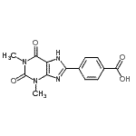 CAS#: 85872-58-8, 4-(1,3-Dimethyl-2,6-dioxo-2,3,6,9-tetrahydro-1H-purin-8-yl)benzoic acid