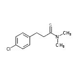 CAS 登录号：858783-59-2， 3-(4-氯苯基)-N,N-二甲基丙烷硫代酰胺