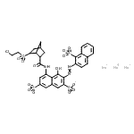 CAS#: 85895-84-7, Trisodium 5-[({6-[(2-chloroethyl)sulfonyl]bicyclo[2.2.1]hept-2-yl}carbonyl)amino]-4-hydroxy-3-[(1-sulfonato-2-naphthyl)diazenyl]-2,7-naphthalenedisulfonate
