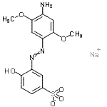 CAS#: 85895-90-5, Sodium 3-[(4-amino-2,5-dimethoxyphenyl)diazenyl]-4-hydroxybenzenesulfonate
