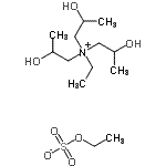 CAS#: 85896-17-9, N-Ethyl-2-hydroxy-N,N-bis(2-hydroxypropyl)-1-propanaminium ethyl sulfate