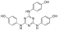 CAS 登录号：85896-27-1， 4,4',4''-(1,3,5-三嗪-2,4,6-三基三亚氨基)三-苯酚