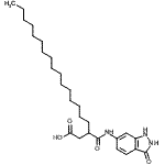 CAS#: 85909-37-1, 3-[(3-Oxo-2,3-dihydro-1H-indazol-6-yl)carbamoyl]nonadecanoic acid