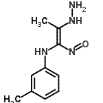 CAS#: 85914-43-8, N-[(1Z)-2-Hydrazino-1-nitroso-1-propen-1-yl]-3-methylaniline