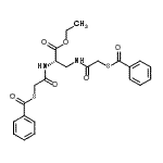 CAS 登录号：85916-30-9， 乙基N-[(苯甲酰基硫基)乙酰基]-3-{[(苯甲酰基硫基)乙酰基]氨基}-L-丙氨酸酯