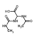 CAS 登录号：859284-53-0， 乙酰氨基[(甲基氨基甲酰)氨基]乙酸