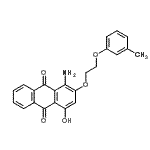 CAS 登录号：85946-14-1， 1-氨基-4-羟基-2-[2-(3-甲基苯氧基)乙氧基]-9,10-蒽醌