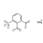 CAS 登录号：85959-15-5， 3-磺酸-1,2-苯二羧酸酯铵盐(1:1)