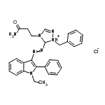 CAS#: 85959-28-0, 4-(3-Amino-3-oxopropyl)-1-benzyl-5-[(1-ethyl-2-phenyl-1H-indol-3-yl)diazenyl]-4,5-dihydro-1H-1,2,4-triazol-1-ium chloride