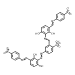 CAS#: 85959-46-2, 2,4-Bis({2,6-dihydroxy-3-[(4-nitrophenyl)diazenyl]phenyl}diazenyl)benzenesulfonic acid