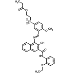 CAS#: 85959-50-8, 2-{[3-({3-[(2-Ethoxyphenyl)carbamoyl]-2-hydroxy-1-naphthyl}diazenyl)-4-methoxyphenyl]sulfonyl}ethyl propionate