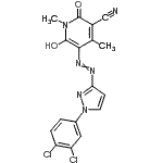 CAS#: 85959-54-2, 5-{[1-(3,4-Dichlorophenyl)-1H-pyrazol-3-yl]diazenyl}-6-hydroxy-1,4-dimethyl-2-oxo-1,2-dihydro-3-pyridinecarbonitrile