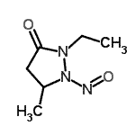 CAS 登录号：859955-31-0， 2-乙基-5-甲基-1-亚硝基-3-吡唑烷酮