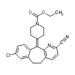 CAS#: 860010-31-7, Ethyl 4-(8-chloro-2-cyano-5,6-dihydro-11H-benzo[5,6]cyclohepta[1,2-b]pyridin-11-ylidene)-1-piperidinecarboxylate