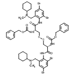 CAS#: 86042-50-4, N,N'-Bis[(benzyloxy)carbonyl]-N,N'-bis(2,4-dibromo-6-{[cyclohexyl(methyl)amino]methyl}phenyl)-L-cystinamide