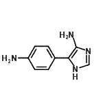 CAS 登录号：861362-46-1， 4-(4-氨基苯基)-1H-咪唑-5-胺