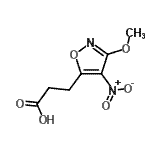 CAS#: 861591-89-1, 3-(3-Methoxy-4-nitro-1,2-oxazol-5-yl)propanoic acid