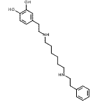 CAS#: 86197-47-9, 4-[2-({6-[(2-Phenylethyl)amino]hexyl}amino)ethyl]-1,2-benzenediol