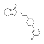 CAS 登录号：86227-20-5， 2-{3-[4-(3-氯苯基)-1-哌嗪基]丙基}-5,6,7,8-四氢[1,2,4]三唑并[4,3-a]吡啶-3(2H)-酮