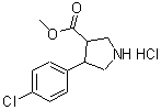 CAS#: 862283-71-4, Methyl 4-(4-chlorophenyl)-3-pyrrolidinecarboxylate hydrochloride (1:1)