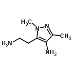 CAS 登录号：862373-66-8， 5-(2-氨基乙基)-1,3-二甲基-1H-吡唑-4-胺