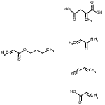 CAS#: 86242-86-6, Methylene-Butanedioic Acid, Polymer With Butyl 2-Propenoate, 2-Propenamide, 2-Propenenitrile And 2-Propenoic Acid