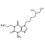 CAS#: 86257-13-8, 7-(5,6-Dihydroxyhexyl)-3-methyl-1-propyl-3,7-dihydro-1H-purine-2,6-dione