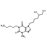 CAS#: 86257-16-1, 7-(5,6-Dihydroxyhexyl)-3-methyl-1-pentyl-3,7-dihydro-1H-purine-2,6-dione