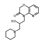 CAS#: 86267-11-0, 4-[2-Hydroxy-3-(1-piperidinyl)propyl]-2H-pyrido[3,2-b][1,4]oxazin-3(4H)-one