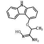 CAS#: 86346-54-5, (1E)-2-(9H-Carbazol-4-yloxy)-N'-hydroxypropanimidamide