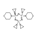CAS#: 86384-20-5, 2,2,4,6-Tetrakis(1-aziridinyl)-4,6-di(4-morpholinyl)-1,3,5,2lambda<sup>5</sup>,4lambda<sup>5</sup>,6lambda<sup>5</sup>-triazatriphosphinine