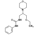 CAS#: 86398-85-8, 1-[3-Ethoxy-2-(4-morpholinyl)propyl]-3-phenylurea