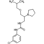 CAS 登录号：86398-88-1， 1-(3-氯苯基)-3-[3-异丁氧基-2-(1-吡咯烷基)丙基]脲