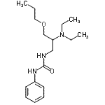 CAS 登录号：86398-89-2， 1-[2-(二乙基氨基)-3-丙氧基丙基]-3-苯基脲