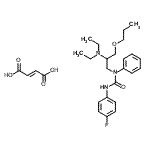 CAS#: 86398-92-7, 1-[2-(Diethylamino)-3-propoxypropyl]-3-(4-fluorophenyl)-1-phenylurea (2E)-2-butenedioate (1:1)