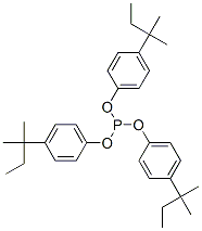 CAS 登录号:864-56-2, 4-(1,1-二甲基丙基)-苯酚 1,1',1''-亚磷酸酯