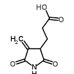 CAS 登录号：86408-37-9， 3-(4-亚甲基-2,5-二氧代-3-吡咯烷基)丙酸