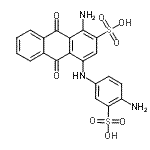 CAS#: 86410-93-7, 1-Amino-4-[(4-amino-3-sulfophenyl)amino]-9,10-dioxo-9,10-dihydro-2-anthracenesulfonic acid