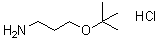 CAS#: 864658-14-0, 3-[(2-Methyl-2-propanyl)oxy]-1-propanamine hydrochloride (1:1)